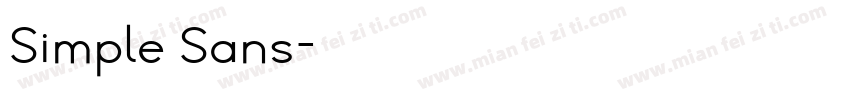 Simple Sans字体转换